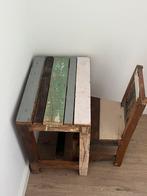 Teak houten tafelset, Huis en Inrichting, Ophalen, 50 tot 100 cm, Teakhout, Zo goed als nieuw