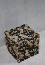 Sobere Oosterse Kelim Poef Bohemian Stoel Landelijke Kruk, Minder dan 50 cm, Vierkant, Nieuw, Minder dan 50 cm