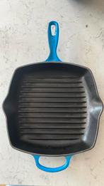 Mooie Creuset grilpan 26 cm, Huis en Inrichting, Keuken | Potten en Pannen, Gebruikt, Gietijzer, Overige typen, Ophalen of Verzenden