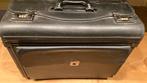 Piloten koffer rolbaar met uitschuifbaar handvat, Wieltjes, Gebruikt, 50 tot 60 cm, Leer