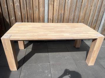 Massieve Eikenhouten Tafel – 180x90 cm – Strak & Tijdloos beschikbaar voor biedingen