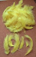 VEREN / Veertjes, Maraboe, geel, 5 gram, 40 st ~Nieuw~, Verzenden, Nieuw, Materiaal