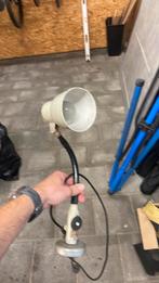 Vintage lamp met buig nek en magneet voet, Ophalen of Verzenden, Zo goed als nieuw, Metaal of Aluminium