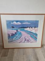 Koppermaandaprent 2004, Huis en Inrichting, Ophalen, Gebruikt, 50 tot 75 cm, Schilderij