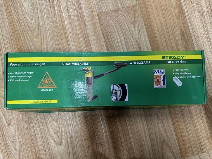 Steady staafwielklem voor aluminium velgen, Caravans en Kamperen, Caravan accessoires, Zo goed als nieuw, Ophalen of Verzenden