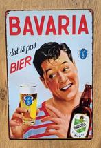Blikken BAVARIA BIER retro reclame bord., Verzamelen, Biermerken, Nieuw, Bavaria, Reclamebord, Plaat of Schild, Verzenden