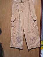 Monki Cargobroek Brede Pijpen - Maat M, Kleding | Dames, Maat 38/40 (M), Beige, Ophalen of Verzenden, Zo goed als nieuw
