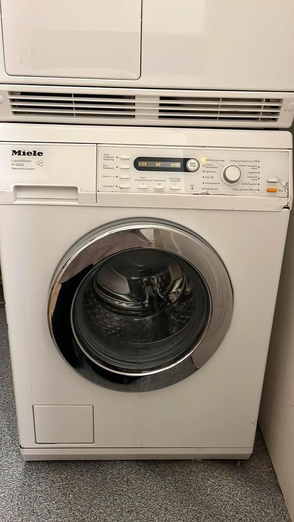 Wasmachine Miele W5855, Witgoed en Apparatuur, Wasmachines, Gebruikt, 85 tot 90 cm, 1200 tot 1600 toeren, Ophalen