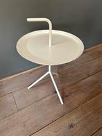 Hay bijzettafeltje met handvat creme/beige/wit, Huis en Inrichting, Tafels | Bijzettafels, 45 tot 60 cm, Minder dan 55 cm, Rond