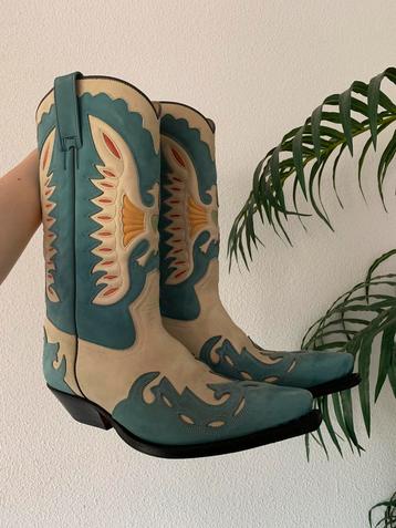 Primeboots cowboylaarzen 41 42 western boots bohemian laars beschikbaar voor biedingen