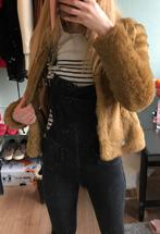 Faux fur jasje, Bruin, Ophalen of Verzenden, Jasje, Maat 34 (XS) of kleiner