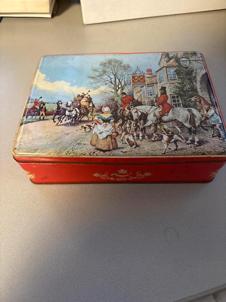 (tin box) van Cross & Blackwell / Cross Keys, vintage, Verzamelen, Blikken, Zo goed als nieuw, Verzenden