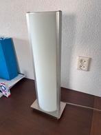 RVS /Glas design tafellamp, Ophalen, Zo goed als nieuw, Minder dan 100 cm