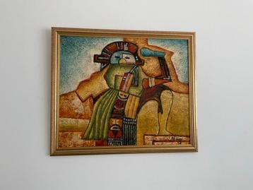 Schilderij van B. Long - Uniek Kunstwerk beschikbaar voor biedingen