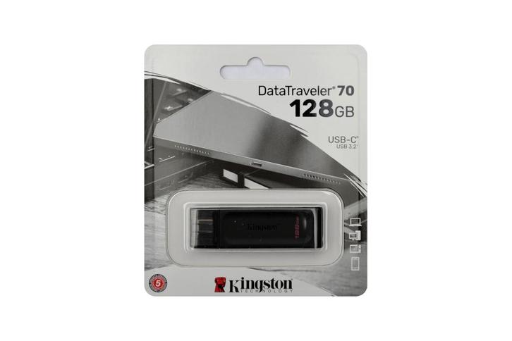 Kingston 128gb DataTraveler 70 usb-C, Computers en Software, USB Sticks, Nieuw, 128 GB, Ophalen of Verzenden