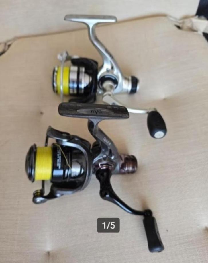 Set molens DAM 2x ( set 3), Watersport en Boten, Hengelsport | Algemeen, Zo goed als nieuw, Molen, Ophalen of Verzenden