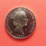Elizabeth ll 5 dollar 1990 munt Tyger Cookeilanden, Postzegels en Munten, Munten | Oceanië, Ophalen of Verzenden