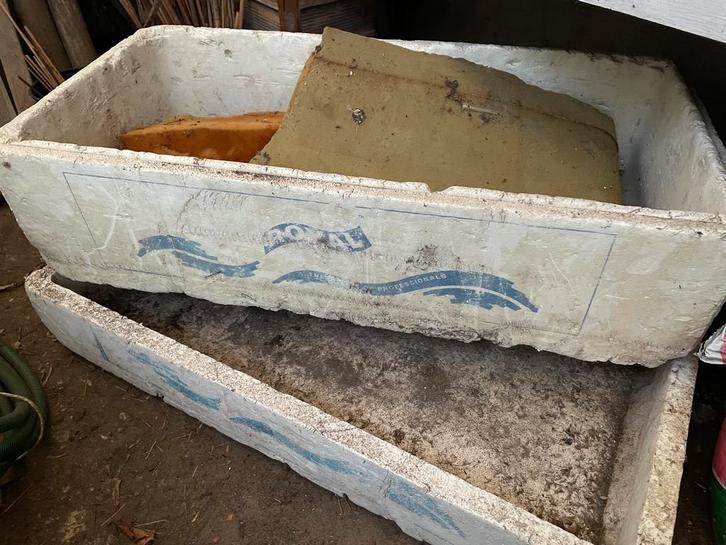 Piepschuimen bakken isolerend, Tuin en Terras, Bloembakken en Plantenbakken, Gebruikt, Kunststof, Binnen, Balkon, Tuin, Minder dan 30 cm