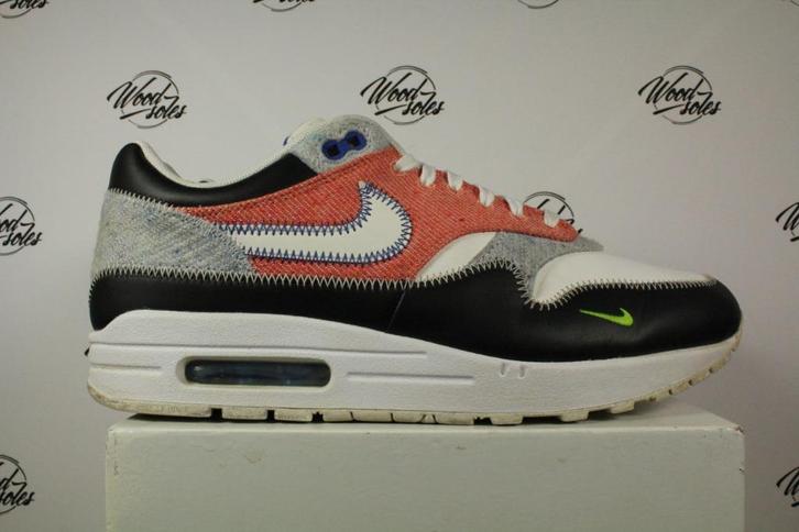 Nike Air Max 1 Recycled White - 43, Kleding | Heren, Schoenen, Gedragen, Wit, Verzenden