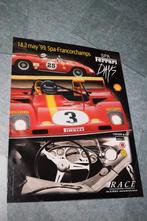 affiche poster ferrari days 1999 spa francorchamps, Verzamelen, Ophalen of Verzenden, Zo goed als nieuw, Auto's