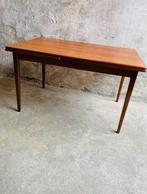 Mid Century Deense teak eettafel , uitschuifbaar, Huis en Inrichting, Tafels | Eettafels, Ophalen, Gebruikt, Teakhout, 200 cm of meer