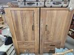 Kasten teak 2 stuks, Huis en Inrichting, Kasten | Vitrinekasten, Ophalen, 25 tot 50 cm, 50 tot 100 cm, Minder dan 100 cm