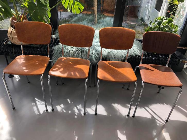 Prachtige vintage stoelen!, Huis en Inrichting, Stoelen, Gebruikt, Ophalen