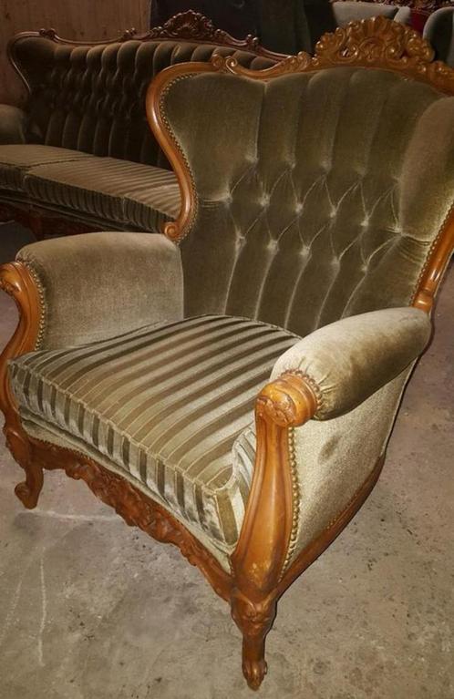Lodewijk fauteuils, Huis en Inrichting, Fauteuils, Zo goed als nieuw, Stof, Ophalen