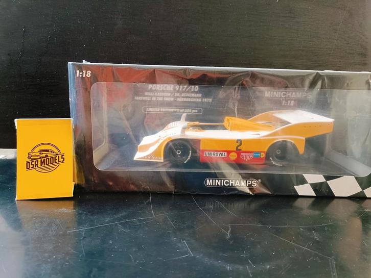 1:18 Porsche 917/10 besneeuwde versie, Hobby en Vrije tijd, Modelauto's | 1:18, Nieuw, Auto, MiniChamps, Ophalen of Verzenden
