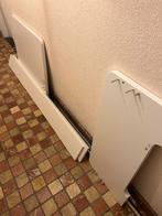 Bed met matras en elektrische lattenbodem, Ophalen, 90 cm, Eenpersoons, Wit