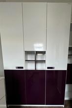 Kledingkast alfemo paars wit, Huis en Inrichting, Kasten | Kledingkasten, Ophalen, Gebruikt, 100 tot 150 cm, 50 tot 75 cm
