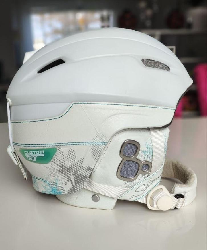 Salomon ski/snowb. dameshelm 56-59 cm (ML), Sport en Fitness, Skiën en Langlaufen, Gebruikt, Overige typen, Skiën, Salomon, Minder dan 100 cm