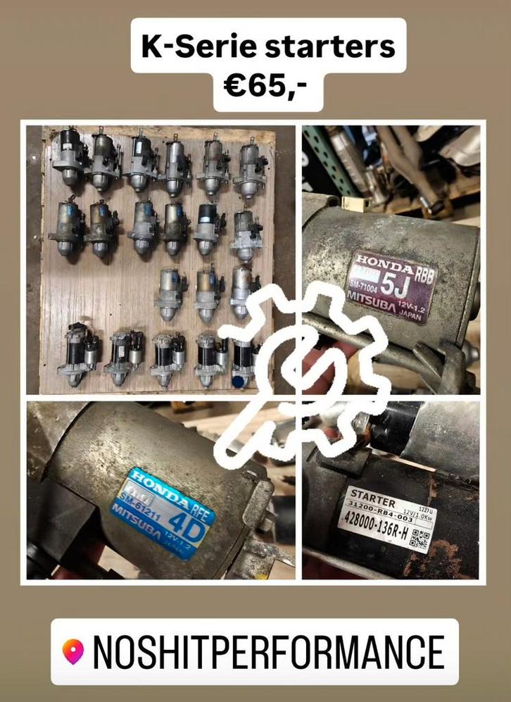 Honda k20 k24 kserie K-swap startmotor, Auto-onderdelen, Motor en Toebehoren, Honda, Gebruikt, Ophalen of Verzenden