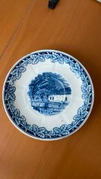 Schotel van soepkom Boerenhoeve blauw., Ophalen of Verzenden
