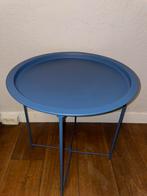 Tafels - bijzet tafels - rond metaal / gezellig blauw, Minder dan 55 cm, Metaal of Aluminium, Rond, Nieuw
