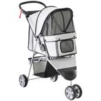 HondenBuggy 3wieler - Grijs/wit - Nieuw ! buggy voor hondjes, Nieuw, Ophalen of Verzenden