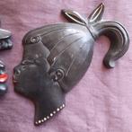 Zwart Keramiek Kopjes Jongen en Meisje, Antiek en Kunst, Verzenden