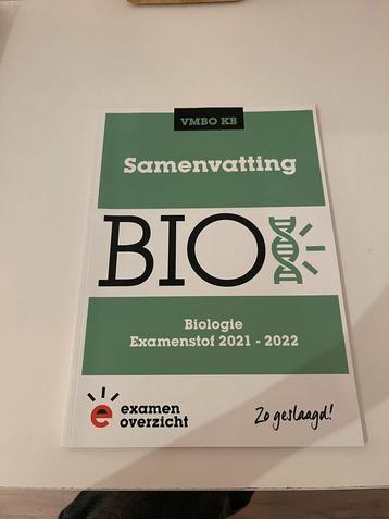 ExamenOverzicht - Samenvatting Examenstof Biologie VMBO KB beschikbaar voor biedingen