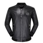 Philipp Plein Leren Leder Bomber Jas - Gloednieuw - Zwart -M, Kleding | Heren, Jassen | Zomer, Maat 48/50 (M), Zwart, Nieuw, Ophalen of Verzenden