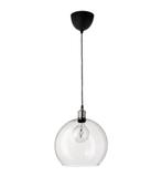 2x zgn IKEA jakobsbyn glazen lampenkap incl pendels, Huis en Inrichting, Glas, Zo goed als nieuw, Ophalen