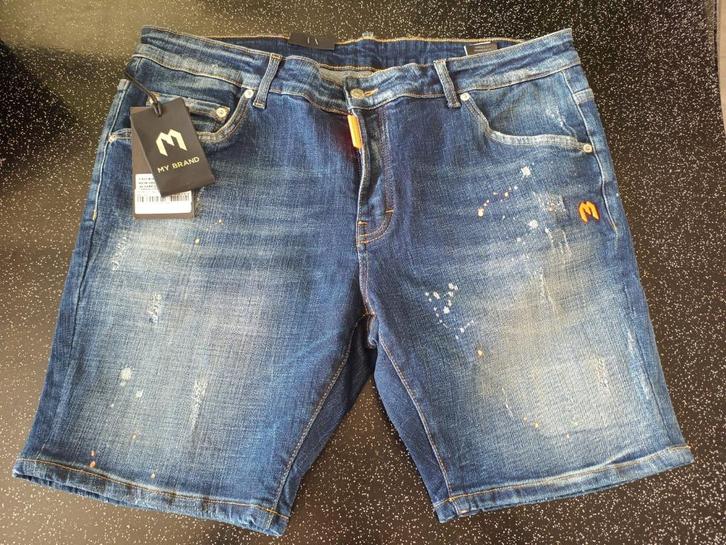 Nieuwe Korte spijkerbroek my brand exclusive maat 38, Kleding | Heren, Spijkerbroeken en Jeans, Zo goed als nieuw, W36 - W38 (confectie 52/54)