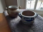 Keuls aardewerk potje en  bruin kruikje, Antiek en Kunst, Antiek | Keramiek en Aardewerk, Ophalen of Verzenden