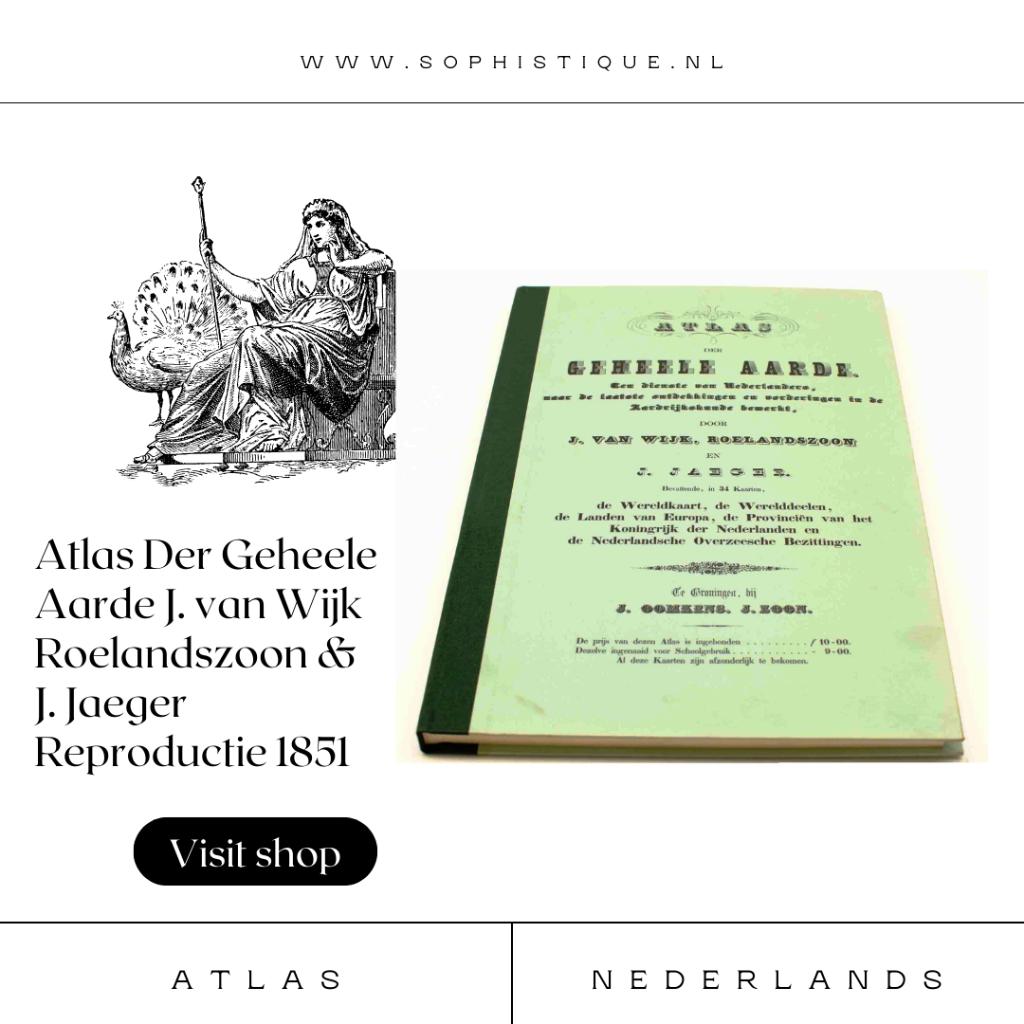 Atlas Der Geheele Aarde (Reproductie 1851), Ophalen of Verzenden, Zo goed als nieuw