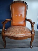 Vintage fauteuil met lederen bekleding, Ophalen