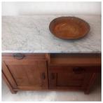 Vintage dressoir meubel, marmer blad., Huis en Inrichting, Ophalen, Gebruikt, 25 tot 50 cm