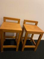 Twee massief houten stoelen, Huis en Inrichting, Stoelen, Ophalen, Zo goed als nieuw, Twee