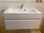 Badkamermeubel wit met spiegel / wastafelmeubel, Ophalen, Gebruikt, 50 tot 100 cm, Minder dan 100 cm