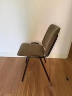 Vintage corduroy chair with metal frame, Huis en Inrichting, Ophalen, Gebruikt, Overige kleuren, Metaal