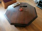 Salontafel met 2 uitschuifbare zijtafeltjes, Ophalen, Gebruikt, 50 tot 100 cm, Rond