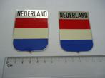 sticker oud Nederland logo jaren 60 70 glans nl retro auto, Verzamelen, Verzenden, Zo goed als nieuw, Bedrijf of Vereniging